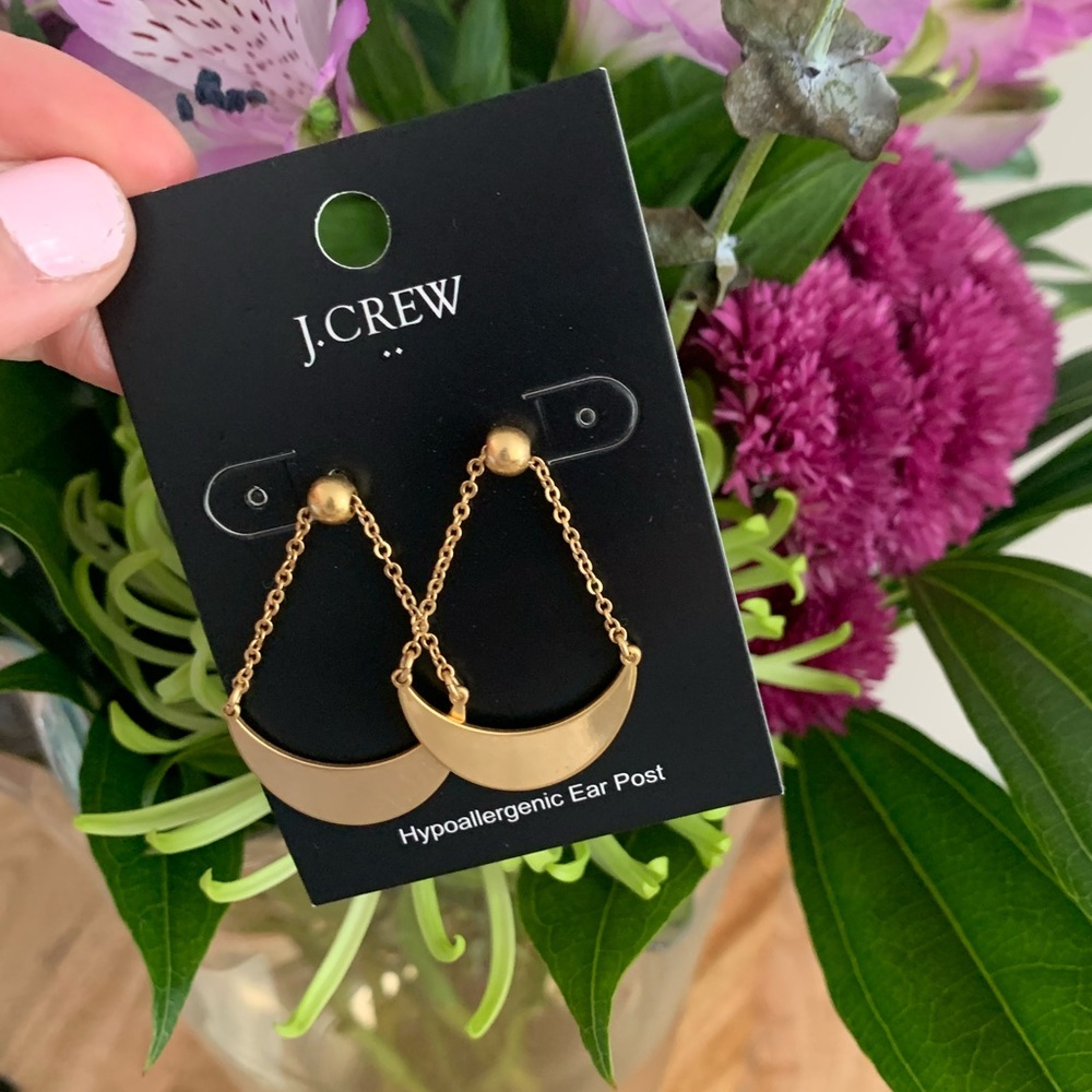 J. Crew Drop Earrings in Gold NWT
